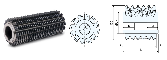 DIN3972 Standard Module Involute Gear Hob Cutter